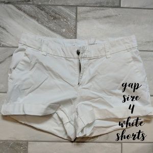 Gap white khaki shorts
